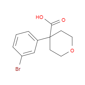 4-(3-BROMOPHENYL)OXANE-4-CARBOXYLIC ACID
