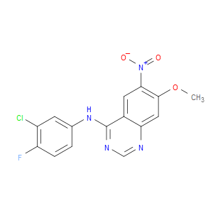 N-(3-CHLORO-4-FLUOROPHENYL)-7-METHOXY-6-NITROQUINAZOLIN-4-AMINE