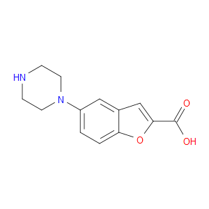 5-(PIPERAZIN-1-YL)BENZOFURAN-2-CARBOXYLIC ACID - Click Image to Close