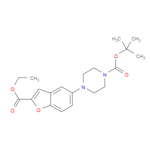 TERT-BUTYL 4-(2-(ETHOXYCARBONYL)BENZOFURAN-5-YL)PIPERAZINE-1-CARBOXYLATE