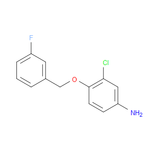 3-CHLORO-4-((3-FLUOROBENZYL)OXY)ANILINE - Click Image to Close