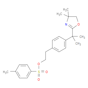 4-(2-(4,4-DIMETHYL-4,5-DIHYDROOXAZOL-2-YL)PROPAN-2-YL)PHENETHYL 4-METHYLBENZENESULFONATE