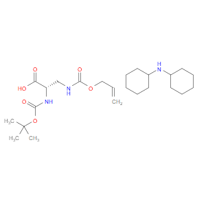 DICYCLOHEXYLAMINE (S)-3-(((ALLYLOXY)CARBONYL)AMINO)-2-((TERT-BUTOXYCARBONYL)AMINO)PROPANOATE - Click Image to Close