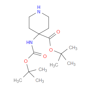 TERT-BUTYL 4-([(TERT-BUTOXY)CARBONYL]AMINO)PIPERIDINE-4-CARBOXYLATE