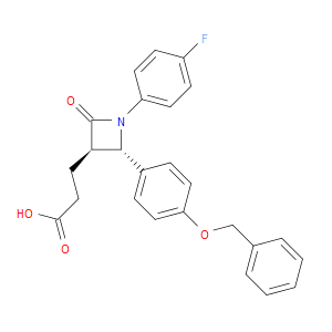 3-((2S,3R)-2-(4-(BENZYLOXY)PHENYL)-1-(4-FLUOROPHENYL)-4-OXOAZETIDIN-3-YL)PROPANOIC ACID