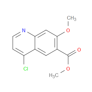 METHYL 4-CHLORO-7-METHOXYQUINOLINE-6-CARBOXYLATE