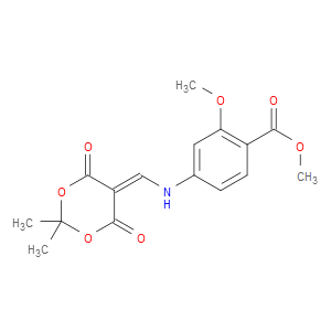 METHYL 4-(((2,2-DIMETHYL-4,6-DIOXO-1,3-DIOXAN-5-YLIDENE)METHYL)AMINO)-2-METHOXYBENZOATE