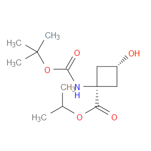 PROPAN-2-YL-1-([(TERT-BUTOXY)CARBONYL]AMINO)-3-HYDROXYCYCLOBUTANE-1-CARBOXYLATE,TRANS- - Click Image to Close