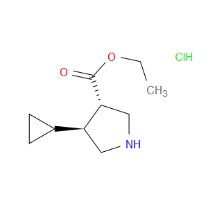 ETHYL TRANS-4-CYCLOPROPYLPYRROLIDINE-3-CARBOXYLATE HYDROCHLORIDE