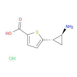 5-[(1S,2S)-REL-2-AMINOCYCLOPROPYL]THIOPHENE-2-CARBOXYLIC ACID HYDROCHLORIDE - Click Image to Close