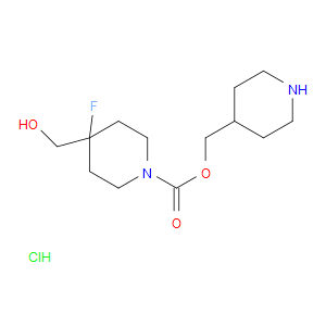 (PIPERIDIN-4-YL)METHYL 4-FLUORO-4-(HYDROXYMETHYL)PIPERIDINE-1-CARBOXYLATE HYDROCHLORIDE - Click Image to Close