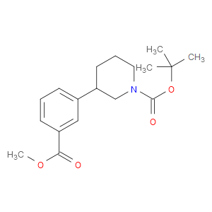 TERT-BUTYL 3-[3-(METHOXYCARBONYL)PHENYL]PIPERIDINE-1-CARBOXYLATE