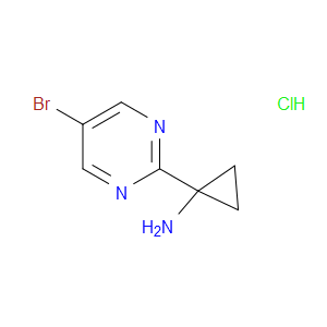 1-(5-BROMOPYRIMIDIN-2-YL)CYCLOPROPAN-1-AMINE HYDROCHLORIDE - Click Image to Close