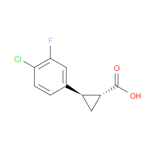 (1R,2R)-REL-2-(4-CHLORO-3-FLUOROPHENYL)CYCLOPROPANE-1-CARBOXYLIC ACID