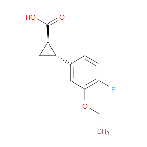 (1R,2R)-REL-2-(3-ETHOXY-4-FLUOROPHENYL)CYCLOPROPANE-1-CARBOXYLIC ACID