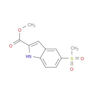 METHYL 5-(METHYLSULFONYL)-1H-INDOLE-2-CARBOXYLATE - Click Image to Close