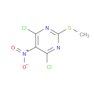 4,6-DICHLORO-2-(METHYLTHIO)-5-NITROPYRIMIDINE