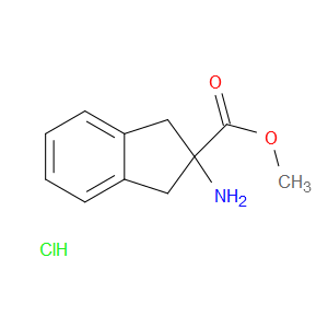 METHYL 2-AMINO-2,3-DIHYDRO-1H-INDENE-2-CARBOXYLATE HYDROCHLORIDE - Click Image to Close