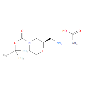 TERT-BUTYL (2R)-2-(AMINOMETHYL)MORPHOLINE-4-CARBOXYLATE ACETATE