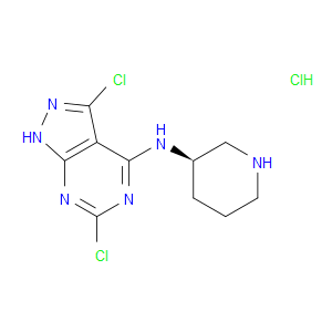 (3R)-N-(3,6-DICHLORO-1H-PYRAZOLO[3,4-D]PYRIMIDIN-4-YL)PIPERIDIN-3-AMINE HYDROCHLORIDE