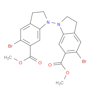 6,6'-DIMETHYL 5,5'-DIBROMO-2H,2'H,3H,3'H-[1,1'-BIINDOLE]-6,6'-DICARBOXYLATE - Click Image to Close