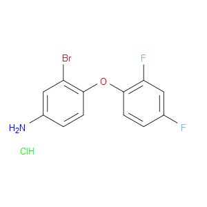3-BROMO-4-(2,4-DIFLUOROPHENOXY)ANILINE HYDROCHLORIDE