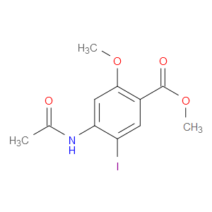METHYL 4-ACETAMIDO-5-IODO-2-METHOXYBENZOATE - Click Image to Close