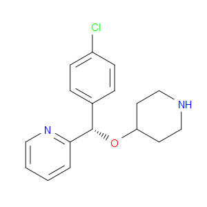 (S)-2-((4-CHLOROPHENYL)(PIPERIDIN-4-YLOXY)METHYL)PYRIDINE