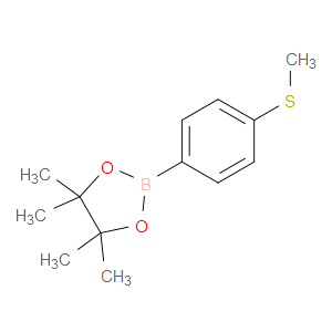 4,4,5,5-TETRAMETHYL-2-(4-(METHYLTHIO)PHENYL)-1,3,2-DIOXABOROLANE