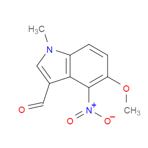 5-METHOXY-1-METHYL-4-NITROINDOLE-3-CARBOXALDEHYDE - Click Image to Close