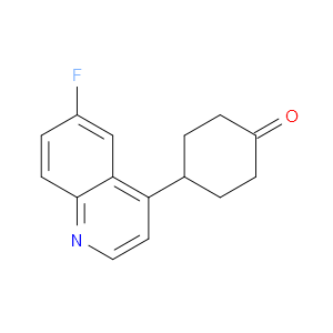 4-(6-FLUOROQUINOLIN-4-YL)CYCLOHEXAN-1-ONE