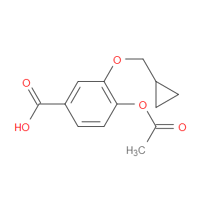 4-ACETOXY-3-(CYCLOPROPYLMETHOXY)BENZOIC ACID