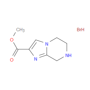 METHYL 5,6,7,8-TETRAHYDROIMIDAZO[1,2-A]PYRAZINE-2-CARBOXYLATE HYDROBROMIDE - Click Image to Close