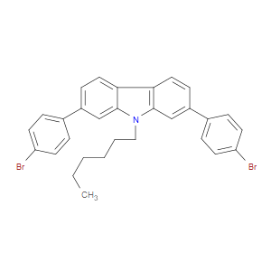 2,7-BIS(4-BROMOPHENYL)-9-HEXYL-9H-CARBAZOLE