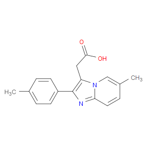 6-METHYL-2-(4-METHYLPHENYL)IMIDAZOL[1,2-A]PYRIDINE-3-ACETIC ACID - Click Image to Close