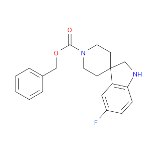 BENZYL 5-FLUOROSPIRO[INDOLINE-3,4'-PIPERIDINE]-1'-CARBOXYLATE