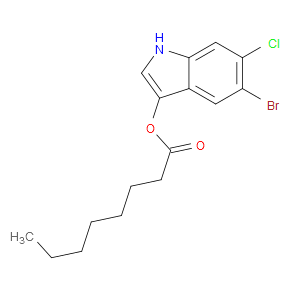 5-BROMO-6-CHLORO-3-INDOLYL CAPRYLATE - Click Image to Close