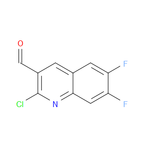 2-CHLORO-6,7-DIFLUORO-3-QUINOLINECARBOXALDEHYDE - Click Image to Close