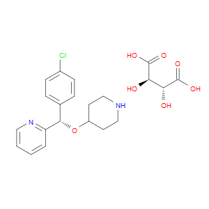 (S)-2-((4-CHLOROPHENYL)(PIPERIDIN-4-YLOXY)METHYL)PYRIDINE (2R,3R)-2,3-DIHYDROXYSUCCINATE - Click Image to Close