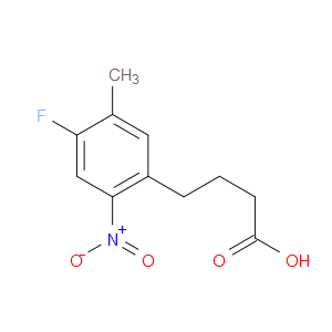 4-(4-FLUORO-5-METHYL-2-NITROPHENYL)BUTANOIC ACID
