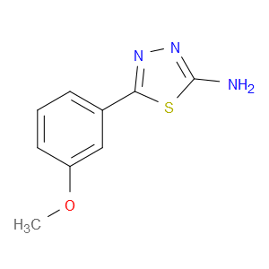 5-(3-METHOXYPHENYL)-1,3,4-THIADIAZOL-2-AMINE - Click Image to Close