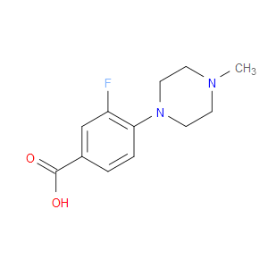 3-FLUORO-4-(4-METHYLPIPERAZIN-1-YL)BENZOIC ACID - Click Image to Close