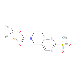 TERT-BUTYL 7,8-DIHYDRO-2-(METHYLSULFONYL)PYRIDO[4,3-D]PYRIMIDINE-6(5H)-CARBOXYLATE - Click Image to Close