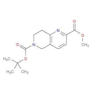 6-TERT-BUTYL 2-METHYL 7,8-DIHYDRO-1,6-NAPHTHYRIDINE-2,6(5H)-DICARBOXYLATE - Click Image to Close