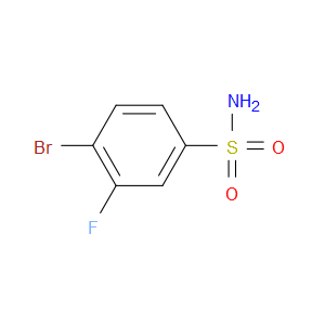 4-BROMO-3-FLUOROBENZENESULFONAMIDE - Click Image to Close