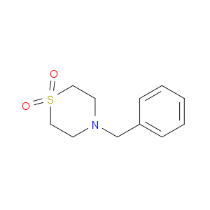 4-BENZYLTHIOMORPHOLINE 1,1-DIOXIDE - Click Image to Close