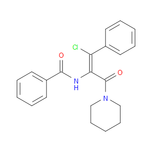 (Z)-N-(1-CHLORO-3-OXO-1-PHENYL-3-(PIPERIDIN-1-YL)PROP-1-EN-2-YL)BENZAMIDE