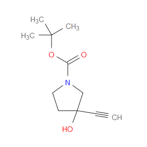 TERT-BUTYL 3-ETHYNYL-3-HYDROXYPYRROLIDINE-1-CARBOXYLATE - Click Image to Close