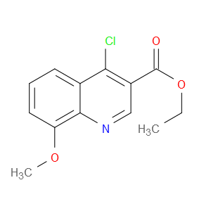 ETHYL 4-CHLORO-8-METHOXYQUINOLINE-3-CARBOXYLATE