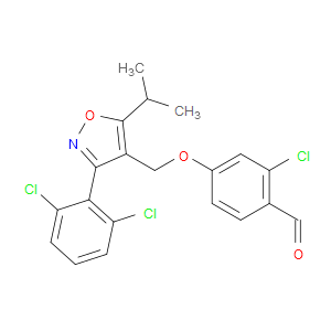 2-CHLORO-4-((3-(2,6-DICHLOROPHENYL)-5-ISOPROPYLISOXAZOL-4-YL)METHOXY)BENZALDEHYDE - Click Image to Close